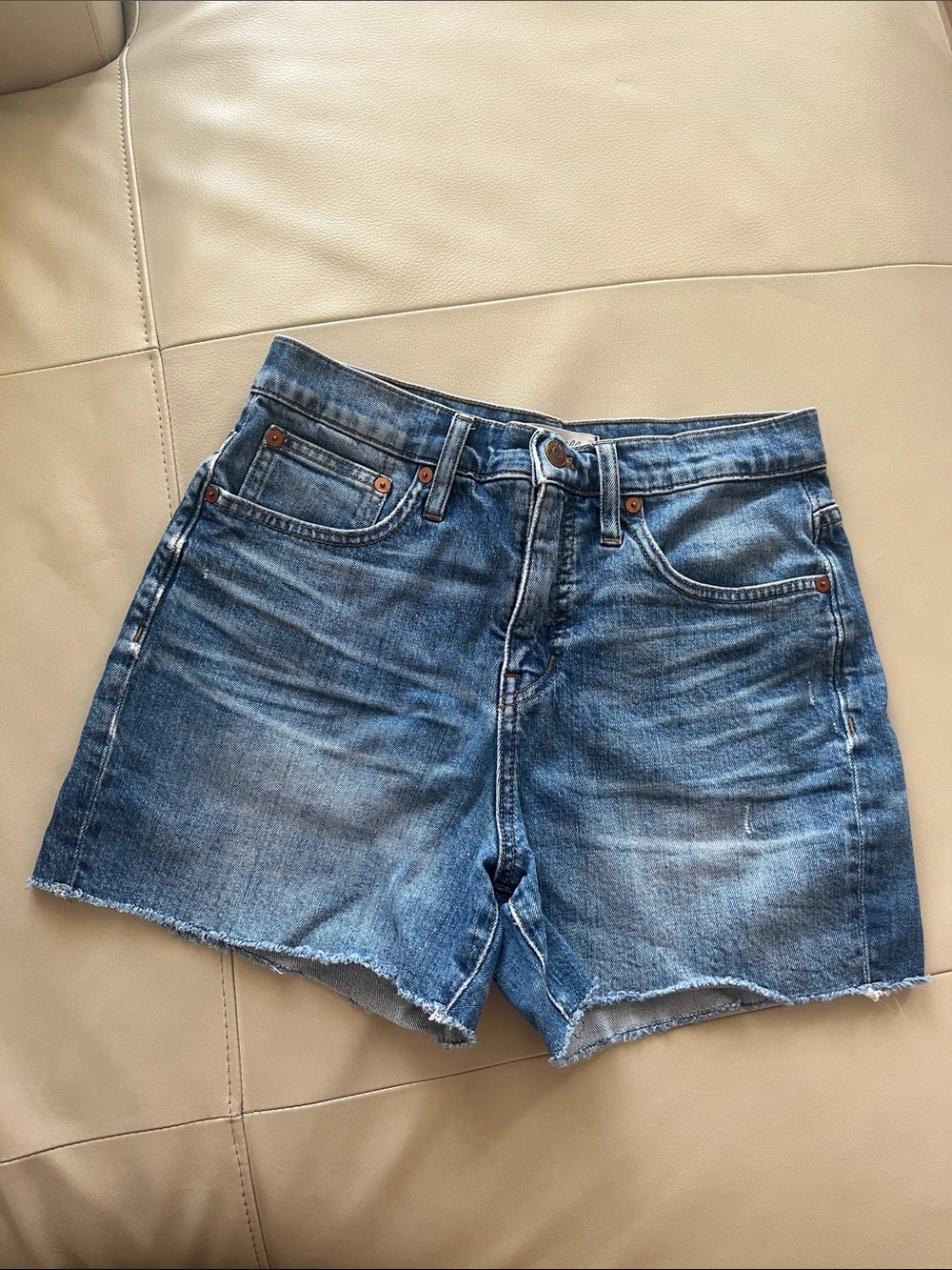 Madewell High-Rise Denim Shorts - Blue